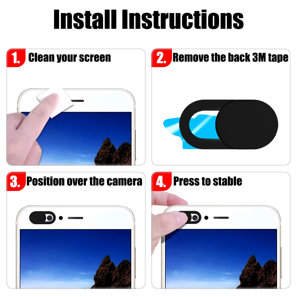 Privacy Front Webcam Camera Cover for Tablet Android Ipad Laptop Sticker Mini Pc Slider Camera Lens for Iphone Xiaomi Mi Samsung